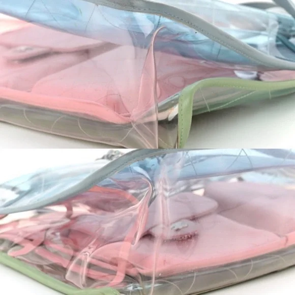 💎✨ GORGEOUS ✨💎 RUNWAY CHANEL CLEAR TOTE COCO SPLASH - Picture 8 of 14